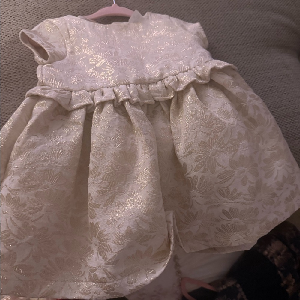 Carter's Cream Floral Formal Dress